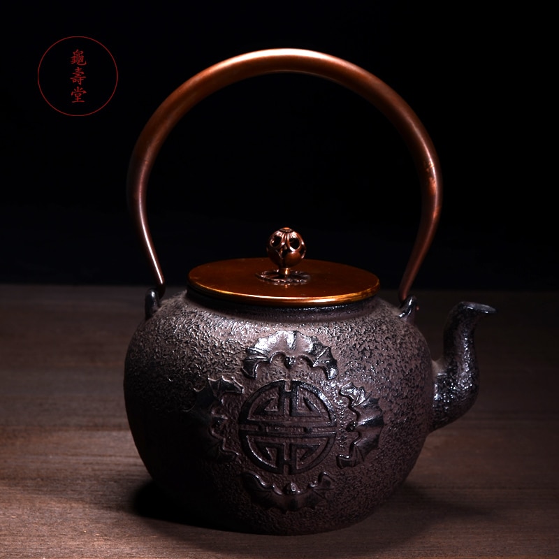 Ʈ  Ϻ ö  Ʈ   Tetsubin  Drinkware 1300ml 丮 ֹ /Retro Exquisite Japanese Cast Iron Teapot Set Tea Pot Tetsubin Kettle Drinkware